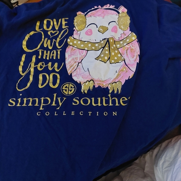 SIMPLY Southern Collection Women sz Large Owl Graphics - Picture 4 of 4